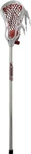 Maverik Juice JR Mini Stick - Durable Aluminum Shaft, Pre-Strung, Includes Ball, Perfect for Beach and Backyard Lacrosse, White/Red, One Size