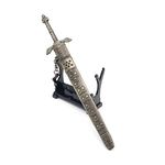 Elden Ring Weapon Replica Greatsword Colossal Sword Spear Kanata Knife Action Figures Toys Collection Gift Party Supplies Desk Decoration Backpack Pendant Gift (Vagabond Banished Knight's Greatsword)