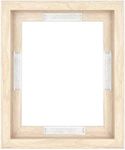 MCS Canvas Float Frames 8x10 Frame, Natural Woodgrain Frame for Finished Canvases, Vertical & Horizontal Wall Hanging Frame with Adehsive for Canvas Paintings (1-Pack)