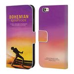 Head Case Designs Officially Licensed Queen Iconic Movie Poster Bohemian Rhapsody Leather Book Wallet Case Cover Compatible With Apple iPhone 6 / iPhone 6s