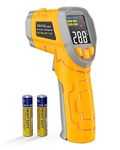 Eventek Infrared Thermometer Gun, -58℉～1112℉(-50℃～600℃) Non-Contact Digital Laser Temperature Gun with Color Display & Adjustable Emissivity for Cooking/BBQ/Food/Fridge/Pizza Oven/Engine