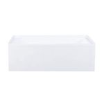 Swiss Madison Voltaire 60" x 32" Left-Hand Drain Alcove Bathtub with Apron and Armrest