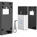 2024 Ring Doorbell Mount No Drill for New Battery Video Doorbell (2024 Release), Adhesive Doorbell Door Mount with Sticky Pad, Doorbell Bracket Backplate Accessories for Houses Apartments Office