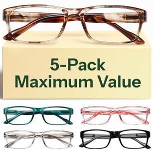 Gaoye 2.25 Professional Reading Glasses for All Day - Computer Readers with Blue Light Protection - Value Pack