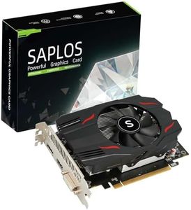 SAPLOS Radeon RX 550 Graphics Card, 4GB, GDDR5, 128-Bit, DisplayPort DVI-D HDMI, ITX Design, PC Video Card Gaming, 4K Output, Computer GPU, DirectX 12