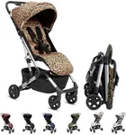 Colugo Compact Stroller - One Hand Fold Lightweight Stroller, Travel Stroller, Toddler Stroller, Airplane Stroller, Foldable Stroller with Rain Cover, Backpack and Cup Holder (Wild Child)