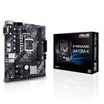 ASUS Prime H410M-K - Motherboard - Micro ATX - LGA1200 Socket - H410 - USB 3.2 Gen 1 - Gigabit LAN - onboard Graphics (CPU Required) - HD Audio (8-Channel)