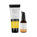 Deconstruct Sun Protect Duo | 10% Vitamin C Face Serum (30 ml) + Gel Sunscreen (50 g) | Get Glowing Skin with Sun Protection | No White Cast, Non Irritating & Lightweight | Pack of 2