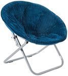 Urban Shop Corduroy Saucer Chair, Navy