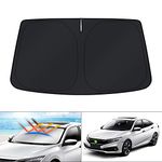 KUST Windshield Sun Shade for Honda Civic 2016-2021 Sunshade Foldable Window Sun Visor Protector Blocks UV Rays Keep Your Car Cooler