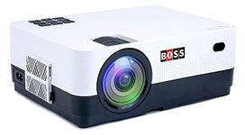 Boss S13 Office/Home Full Hd Projector 4000 Lumens 1920X1080-180 Display HDMI/AV/VGA/USB/TV Input Portable Projector (White)