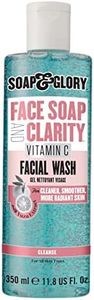 Soap & Glory Face Soap and Clarity Vitamin C Face Wash - 3-in-1 Exfoliating & Hydrating Facial Cleanser - Gently Removes Makeup While Unclogging Pores - Suitable For All Skin Types (350ml)