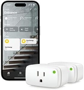 Eve Energy (Matter) 2 Pack- Smart Plug, App and Voice Control, 100% Privacy, Matter Over Thread, Works with Apple Home, Alexa, Google Home, SmartThings,White