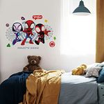 RoomMates RMK4926GM Spidey and His Amazing Friends Giant Headboard Peel and Stick Wall Decal