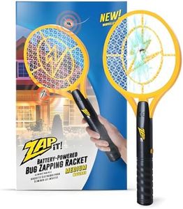 ZAP IT! Bug Zapper Battery Powered (2xAA Included) Bug Zapper Racket, 3,500 Volt