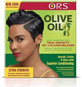 ORS Olive Oil Built-In Protection New Growth No-Lye Hair Relaxer - Extra Strength (Pack of 2)