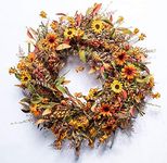 JINGHONG Fall Wreaths for Front Doo