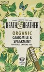 Heath & Heather Organic Camomile and Spearmint Teabags | Individually Wrapped Caffeine-Free Herbal Tea Infusions | 6 Packs of 20, Total 120 Tea Bags