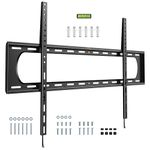 VonHaus TV Wall Bracket for 60-120" Screens, Ultra-Slim TV Bracket with Spirit Level, Flat to Wall Mount, 120kg Capacity, Max VESA: 900x600mm