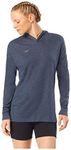 Speedo Men's Standard Pull Over Hooded Tee, US Navy Heather, XS