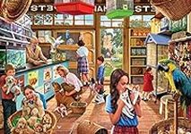 500 Piece Puzzles for Adults Pet Store 20.5 x 15 Inch 500 Large Piece Jigsaw Puzzles for Kids Adults Puzzles 500 Pieces for Adults Holiday Educational Challenge Toy
