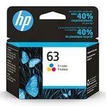 Original HP 63 Tri-color Ink Cartridge | Works with HP DeskJet 1112, 2130, 3630 Series; HP ENVY 4510, 4520 Series; HP OfficeJet 3830, 4650, 5200 Series, F6U61AN ( Packaging May Vary )