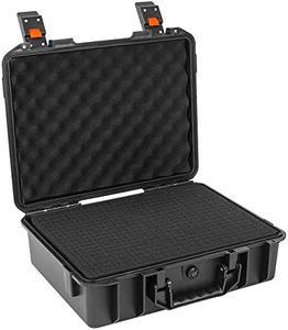 TORIBIO Hard Carrying Case with Customizable Foam, Microphone Case Portable Protector Travel Case, Portable Storage Case Waterproof and Anti-fall for Travel Outing