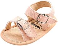 Baby Toddler Girls Boys Sandals Infant Summer Shoes, Soft Anti-Slip Sole Prewalker First Walker Baby Crib Shoes Fishman Sandals for Toddler Girls Boys 0-18Months, N1895-pink, 6-12 Months Toddler