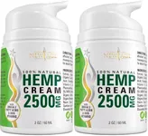 New Age Hemp Cream Help Support Relieve Discomfort in Knees, Joints, and Lower Back - Natural Hemp Extract Cream - Made in USA - Hemp Cream 4oz (Pack of 2)