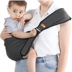 Toddler Carrier, Child Sling Carrie, Toddler Swing Hip Carrier, Baby Side Carrier, Adjustable Baby Carrier for Newborn to Toddlers 10-50 Lbs (Sailboat Black)