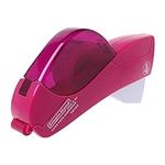 JKPOWER Automatic Tape Dispenser Hand-held One Press Cutter for Gift Wrapping Scrap Booking Book Cover Tape Dispenser Hot Pink