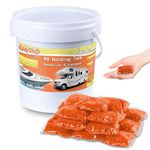 Eazy2hD 50 Packs RV Toilet Treatment Holding Tank Deodorizer for RV Black Tank Chemicals Breaking Down for Camper Portable Porta Potty (Orange)