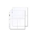 BCW Pro 3-Pocket Photo Protector Sleeves | 20 Count | 4"x6" Photos Sleeves, Cards | Acid-Free, PVC-Free | Archival Quality, Photo Album Pages Protector for 3 Ring Binder | High Clarity Polypropylene