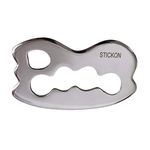 JustSun Gua Sha Massage Tool Stainless Steel IASTM Tools for Soft Tissue Mobilization and Reduce Muscle Pain