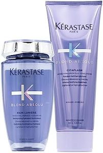 Kérastase Blond Absolu - Juego de champú hidratante iluminador Bain Lumiere 250 ml y acondicionado