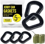 Mission Automotive Jerry Can Gaskets - 5 Pack Gas Can Spout Replacement for 20 Liter NATO Jerry Can Spout - Sturdy Rubber Material (4 x 0.7 x 4 Inches)