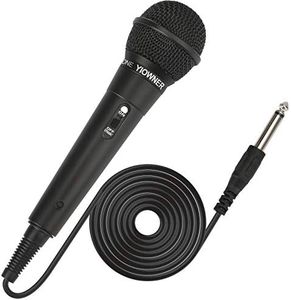 YIOWNER Wired Microphone, Karaoke Microphone, Handheld Microphone for Singing, Mic Karaoke with 2.5m Cable, Vocal Dynamic Mic for Speaker, AMP, Mixer, DVD