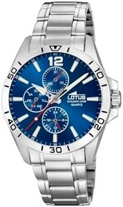 Lotus Reloj Hombre 18812/1 Multifuncion Caja de Acero Inoxidable 316l Plateado Correa de Acero Inoxidable 316l Plateado