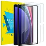 MoKo 2 Pack Screen Protector for Samsung Galaxy Tab S10 Plus 12.4" 2024 /Tab S9 FE Plus/S9 Plus 2023-12.4 Inch, Tempered Glass Easy Installation with Aligning Frame, High Definition Film 9H