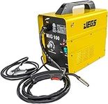 JEGS MIG 100 Gasless Welder - 110V AC - 20 Amps of Input Current - MIG Welder Includes Hand-Held Mask, Wire Brush, Spool of Wire, Welding Torch and One-Year Warranty - Simple Controls and Operation
