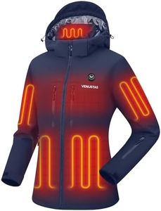 Venustas Women's Heated Utility Jacket with 12V Battery, MaxHeat 140°F, Softshell Winter Electric Heating Coat