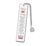 Happy 30th Birthday Gift Bookmark for Him Her 30 Year Old Birthday Gifts for Women Men Behind You All Your Memories Bookmarks for Niece Book Lovers 30 Yrs Old Birthday Gift