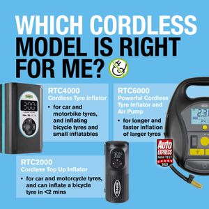 Ring TyreInflate Go 4 Cordless Tyre Inflator – Portable Air Pump