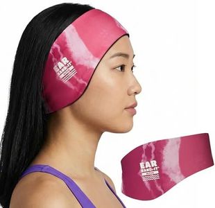 EAR BAND-IT Ultra Tie Dye Swimming Headband – ONLY Swim Ear Band Invented by ENT Doctor – Block Water Secure Earplugs – Kid & Adult Sizes – Recommended Water Protection for Bath, Shower, Pool, Beach