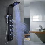 ROVATE Rainfall Waterfall Shower Pa