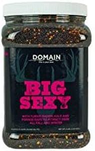 Domain Outdoor Big Sexy Food Plot Seed for Deer, 1/2 Acre, Turnip, Radish, Kale and Forage Rape, High Level of Nutrients & Protein to Support Antler Growth and Health, Fast Germination, Easy to Plant