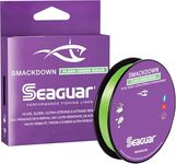 Seaguar Smackdown Hi Vis Flash Green 8 Strand Performance Braid – Thinner Diameter, No Stretch, Ultra Strong and Abrasion Resistant - Super Sensitive – Detect More Bites, 300 Yards