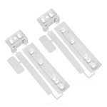 SPARES2GO Door Plastic Mounting Bracket Fixing Slide Kit compatible with Electrolux Integrated Fridge & Freezer (Pack of 2)