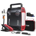 Utrai JS-5 Car Jump Starters with Air Compressor 2000A Peak 12V 16000mah (up to 8L Gas or 6.5L Diesel Engine) 150psi, LED Flashlight, QC 3.0