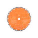 Evolution Power Tools PD255SEG-CS - 10 Inch Premium Multi Purpose Diamond Blade for Disc Cutters, Faster Cutting & Longer Blade Life, Ideal for Cutting Brick, Roof Tile, Reinforced Concrete & More